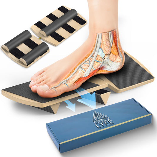 Foot & Ankle Strengthener Balance Board – Durable Foot Stretcher for Plantar Fasciitis Relief & Foot Health | Exercise Videos & Travel Bag